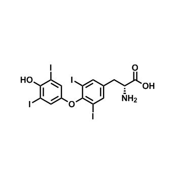 D-甲狀腺素,(R)-2-Amino-3-(4-(4-hydroxy-3,5-diiodophenoxy)-3,5-diiodophenyl)propanoic acid