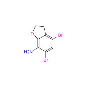 4,6-二溴-7-氨基-2-3-二氢苯并呋喃,4,6-dibromo-2,3-dihydrobenzofuran-7-amine