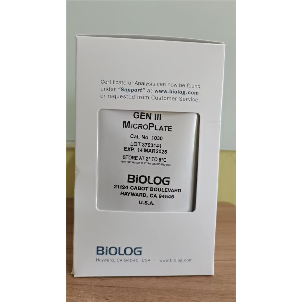 Biolog GEN III鉴定板1030,GEN III MicroPlate