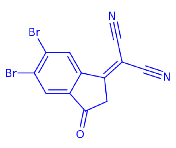 2-(5,6-二溴-3-氧代-2,3-二氫-1H-茚-1-亞基)丙二腈,2-(5,6-dibromo-2,3-dihydro-3-oxo-1H-inden-1-ylidene)-Propanedinitrile