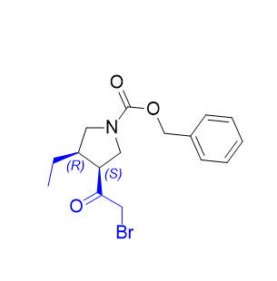 乌帕替尼杂质20,benzyl (3S,4R)-3-(2-bromoacetyl)-4-ethylpyrrolidine-1-carboxylate