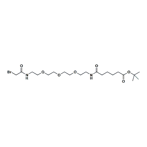 溴乙酰胺-PEG3-酰胺-C4-叔丁酯,Bromoacetamido-PEG3-NHCO-C4-t-butyl ester