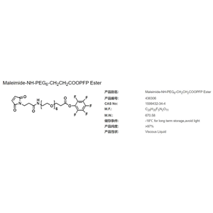 Maleimide-NH-PEG6-CH2CH2COOPFP Ester,Maleimide-NH-PEG6-CH2CH2COOPFP Ester