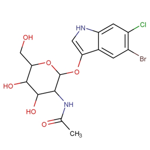 5-溴-6-氯-3-吲哚-2-乙酰氨基-2-脱氧-β-D-吡喃葡萄糖苷；5609-91-6