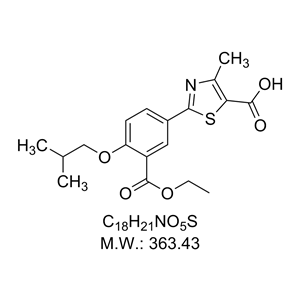 2-(3-(乙氧基羰基)-4-异丁氧基苯基)-4-甲基噻唑-5-羧酸 （非布索坦杂质）