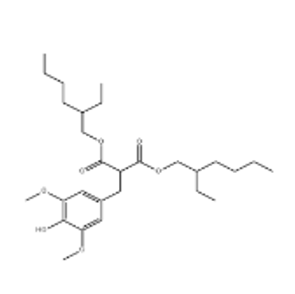 2-(4-Hydroxy-3,5-dimethoxybenzyl)malonsure bis(2-ethylhexyl )ester,2-(4-Hydroxy-3,5-dimethoxybenzyl)malonsure bis(2-ethylhexyl )ester