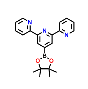 4-硼酸頻那醇酯-2,2':6',2''-三聯(lián)吡啶,4'-(4,4,5,5-Tetramethyl-1,3,2-dioxaborolan-2-yl)-2,2':6',2''-terpyridine