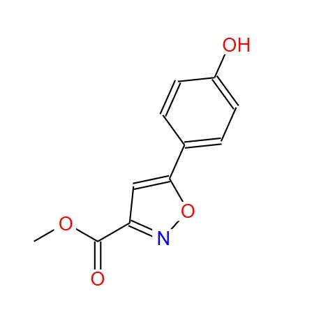 5-(4-羟基苯基)异噁唑-3-甲酸甲酯,methyl 5-(4-hydroxyphenyl)isoxazole-3-carboxylate