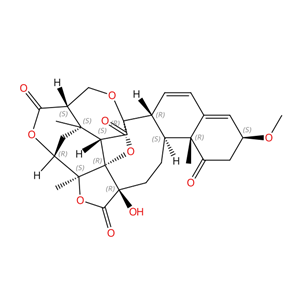 3β-甲氧基-2,3-二氢-4,7-二脱氢酸浆苦素B，1173241-82-1， 3β-Methoxy-2,3-dihydro-4,7- didehydrophysalin B