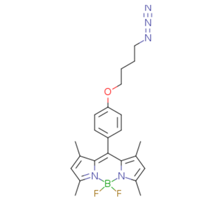 疊氮苯-BODIPY-N3,Boron, [2-[[4-(4-azidobutoxy)phenyl](3,5-dimethyl-2H-pyrrol-2-ylidene-κN)methyl]-3,5-dimethyl-1H-pyrrolato(2-)-κN]difluoro-, (T-4)-