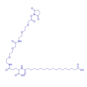 索玛鲁肽侧链-OSU裂解体/1169630-40-3/Ste-Glu(AEEA-AEEA-OSu)-OH