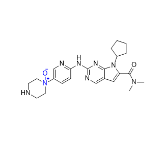 瑞波西利雜質(zhì)03,1-(6-((7-cyclopentyl-6-(dimethylcarbamoyl)-7H-pyrrolo[2,3-d]pyrimidin-2-yl)amino)pyridin-3-yl)piperazine 1-oxide