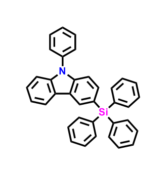 9-苯基-3-（三苯基甲硅烷基）-9H-咔唑,9-phenyl-3-(triphenylsilyl)-9H-carbazole