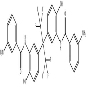 2,2-雙[3-(3-氨基苯甲酰氨基)-4-羥基苯基]六氟丙烷,N,N'-((Perfluoropropane-2,2-diyl)bis(6-hydroxy-3,1-phenylene))bis(3-aminobenzamide)