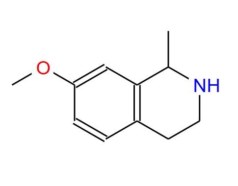 7-甲氧基-1-甲基-1,2,3,4-四氫異喹啉,7-methoxy-1-methyl-1,2,3,4-tetrahydroisoquinoline