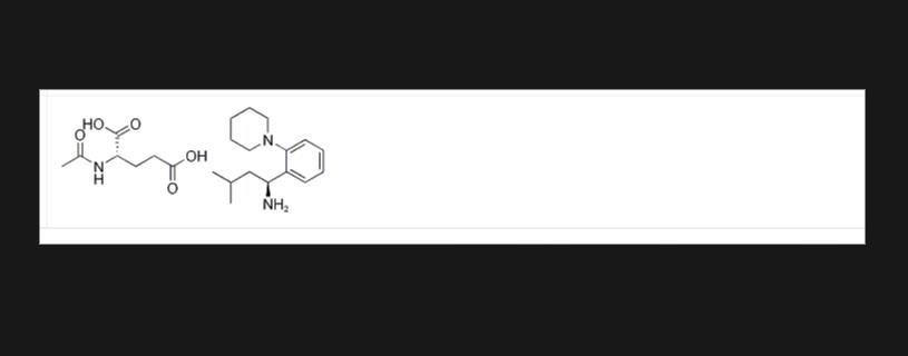 瑞格胺谷氨酸鹽,(S,S')-3-METHYL-1-(2-PIPERIDINOPHENYL)BUTYLAMINE, N-ACETYL-GLUTAMATE SALT