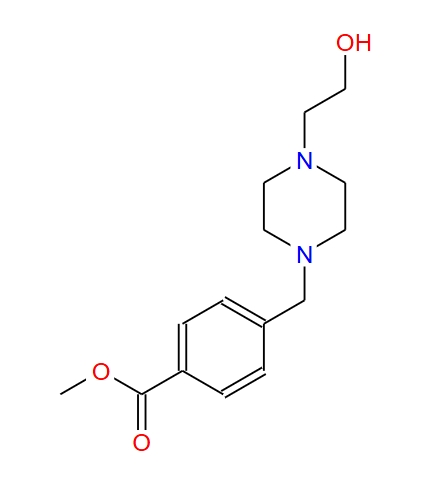 4-[4-(2-羥基乙基)-哌嗪-1-甲基]-苯甲酸甲酯,4-[4-(2-hydroxy-ethyl)-piperazin-1-ylmethyl]-benzoic acid methyl ester