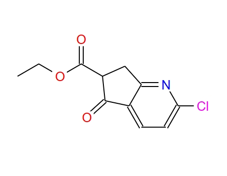 2-氯-5-氧代-6,7-二氫-5H-環(huán)戊二烯并[B]吡啶-6-羧酸乙酯,ethyl 2-chloro-5-oxo-6,7-dihydro-5H-cyclopenta[b]pyridine-6-carboxylate