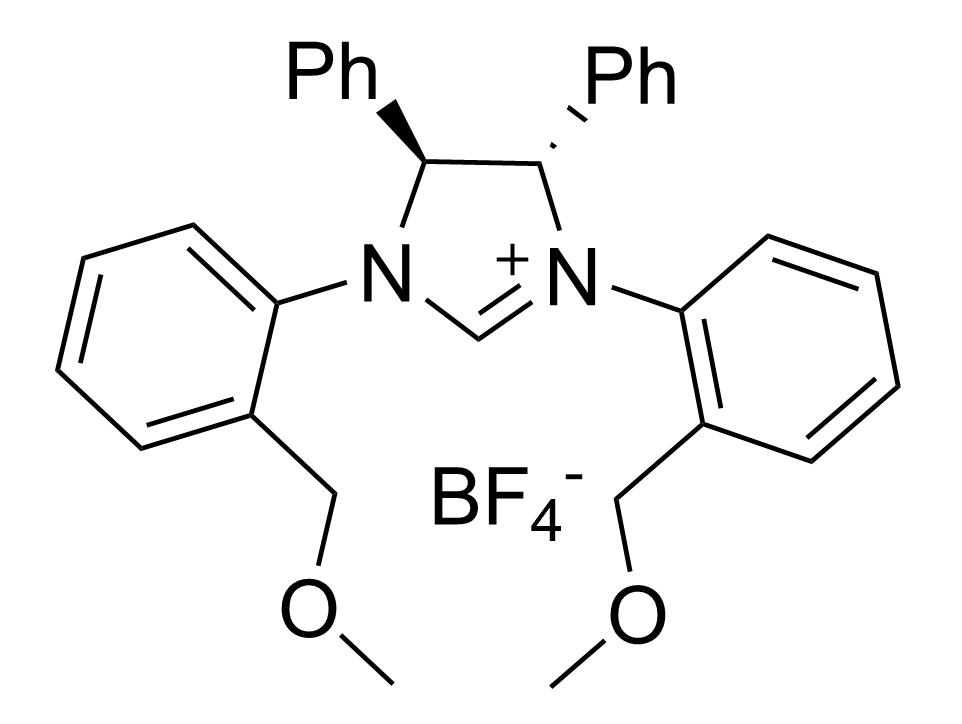 (4S,5S)-1,3-双(2-(甲氧基甲基)苯基)-4,5-二苯基-4,5-二氢-1H-咪唑-3-鎓 四氟硼酸盐,(4S,5S)-1,3-Bis(2-(methoxymethyl)phenyl)-4,5-diphenyl-4,5-dihydro-1H-imidazol-3-ium tetrafluoroborate