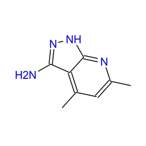 4,6-二甲基-3-氨基吡唑并[3,4-B]吡啶,4,6-DIMETHYL-1H-PYRAZOLO[3,4-B]PYRIDIN-3-AMINE