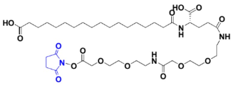 索瑪魯肽側(cè)鏈-OSU裂解體,Ste-Glu-AEEA-AEEA-OSU