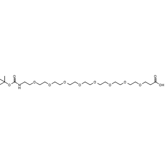 Boc-NH-PEG8-CH2CH2COOH,t-boc-N-amido-PEG8-propionic acid