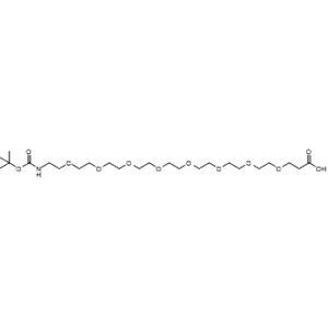 Boc-NH-PEG8-CH2CH2COOH,t-boc-N-amido-PEG8-propionic acid