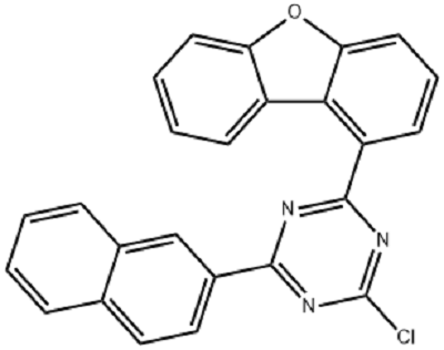 2-氯-4-(二苯并[B,D]呋喃-1-基)-6-(萘-2-基)-1,3,5-三嗪,1,3,5-Triazine, 2-chloro-4-(1-dibenzofuranyl)-6-(2-naphthalenyl)-