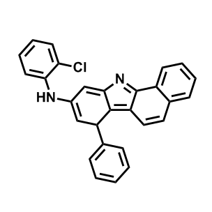 N-(2-氯苯基)-7-苯基-7H-苯并[a]咔唑-9-胺,N-(2-Chlorophenyl)-7-phenyl-7H-benzo[a]carbazol-9-amine