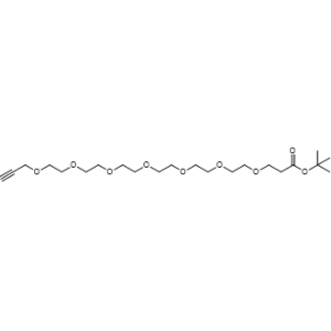 丙炔基-六聚乙二醇-丙酸叔丁酯,Propargyl-PEG7-t-butyl ester