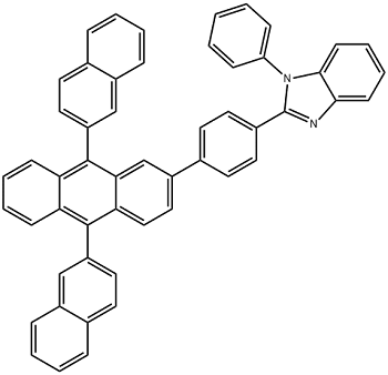 2-[4-(9,10-二萘-2-蒽-2-基)苯基]- 1-苯基-1H-苯并咪唑,2-[4-(9,10-Di-naphthalen-2-yl-anthracen-2-yl)-phenyl]-1-phenyl-1H-benzoimidazole