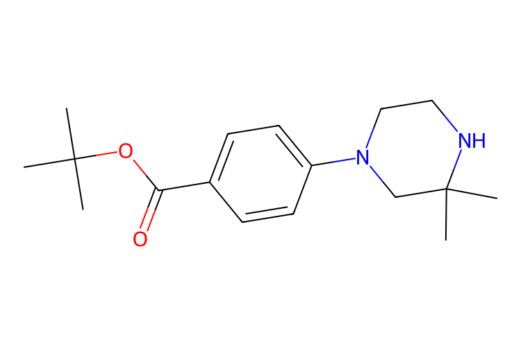 4-(3,3-二甲基哌嗪-1-基)苯甲酸叔丁酯,tert-butyl 4-(3,3-dimethylpiperazin-1-yl)benzoate