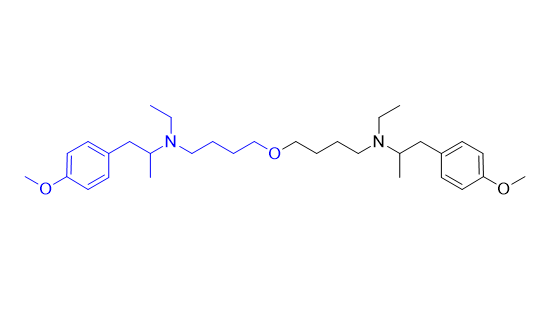 美贝维林杂质06,4,4'-oxybis(N-ethyl-N-(1-(4-methoxyphenyl)propan-2-yl)butan-1-amine)