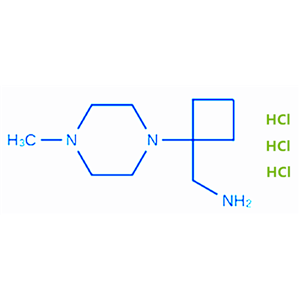 (1-(4-Methylpiperazin-1-yl)cyclobutyl)methanamine trihydrochloride