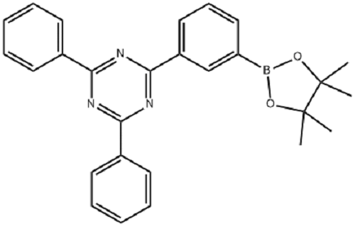 2,4-二苯基-6-[3-(4,4,5,5-四甲基-1,3,2-二氧雜環(huán)戊硼烷-2-基)苯基]-1,3,5-三嗪,2,4-Diphenyl-6-[3-(4,4,5,5-tetramethyl-1,3,2-dioxaborolan-2-yl)phenyl]-1,3,5-triazine