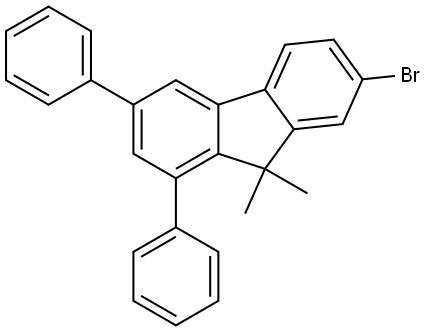 7-溴-9,9-二甲基-1,3-二苯基-9H-芴,9H-Fluorene, 7-bromo-9,9-dimethyl-1,3-diphenyl-