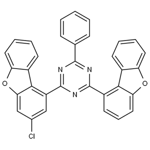 2-(3-氯-1-二苯并呋喃)-4-(1-二苯并呋喃)-6-苯基-1,3,5-三嗪