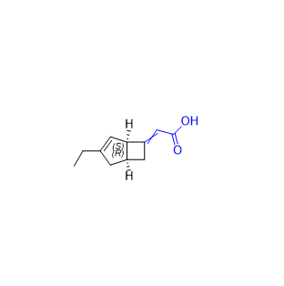 米洛巴林杂质19,2-((1R,5S)-3-ethylbicyclo[3.2.0]hept-3-en-6-ylidene)acetic acid