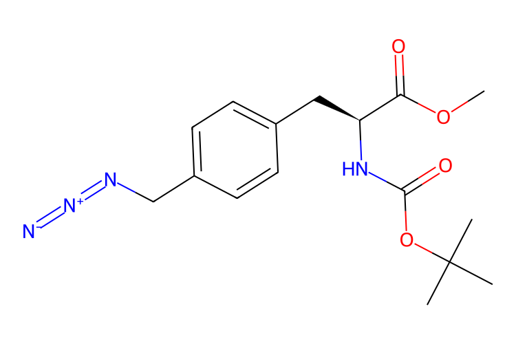 (2S)-3-(4-疊氮甲基)苯基)-2-{[(叔丁氧基)羰基]氨基}丙酸甲酯,"methyl (S)-2-amino-3-(4- (azidomethyl)phenyl)propanoate"