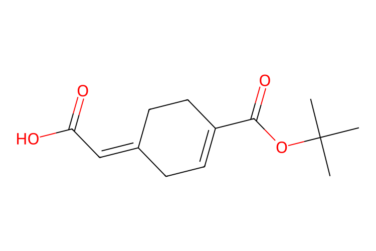 2-[(1E)-4-叔丁氧羰基]环己基-3-烯-1-亚基]乙酸,(E)-2-(4-(tert-butoxycarbonyl)cyclohex-3-en-1-ylidene)acetic acid