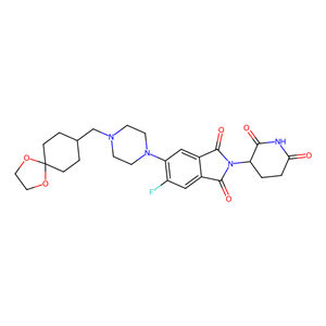 5-(4-[(1,4-二氧阿司匹林[4.5]癸烷 -8-基)甲基]哌嗪 -1-基) -2-(2,6-二氧哌啶 -3-基) -6-氟 -2,3-二氢 -1H- 异吲哚 -1,3-二酮