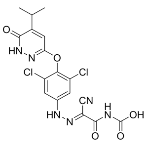 （E）-（2-氰基-2-（2-（3,5-二氯-4-（（4-异丙基-6-氧代-1,6-二氢哒嗪-3-基）氧基）苯基）肼亚基）乙酰基）氨基甲酸乙酯