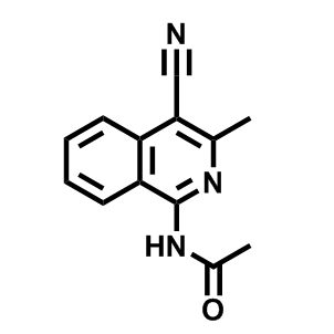 N-(4--氰基-3-甲基異喹啉-1-基)乙酰胺,N-(4-Cyano-3-methylisoquinolin-1-yl)acetamide