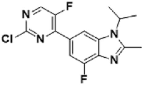 6-(2-氯-5-氟-嘧啶-4-基)-4-氟-1-異丙基-2-甲基-1H-苯并咪唑,1H-BenziMidazole, 6-(2-chloro-5-fluoro-4-pyriMidinyl)-4-fluoro-2-Methyl-1-(1-Methylethyl)-