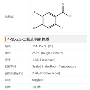 2,5-二氟-4-氯苯甲酸,4-CHLORO-2,5-DIFLUOROBENZOIC ACID