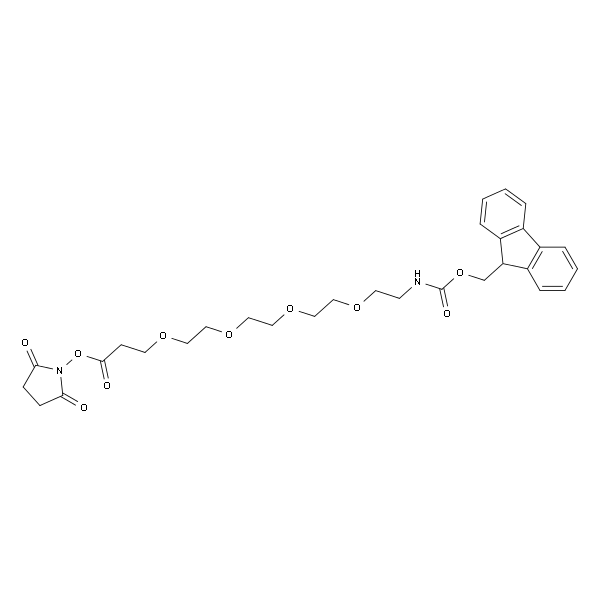 N-芴甲氧羰基-四聚乙二醇-丙烯酸琥珀酰亞胺酯,Fmoc-PEG4-NHS Ester