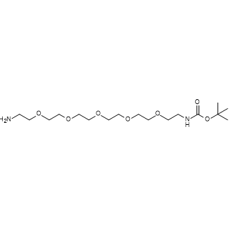 Boc-NH-PEG5-CH2CH2NH2,t-boc-N-amido-PEG5-amine