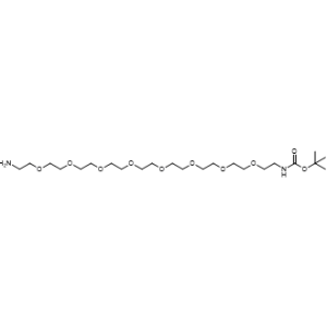 Boc-NH-PEG8-CH2CH2NH2,t-boc-N-amido-PEG8-amine