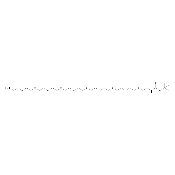 Boc-NH-PEG10-CH2CH2NH2,t-boc-N-amido-PEG10-amine