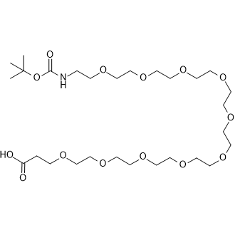 Boc-NH-PEG10-CH2CH2COOH,t-boc-N-amido-PEG10-propionic acid